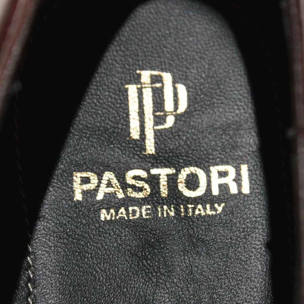 Pastori NWB Single Monk Strap Dress Shoes Size 9.5 US in Brown Leather